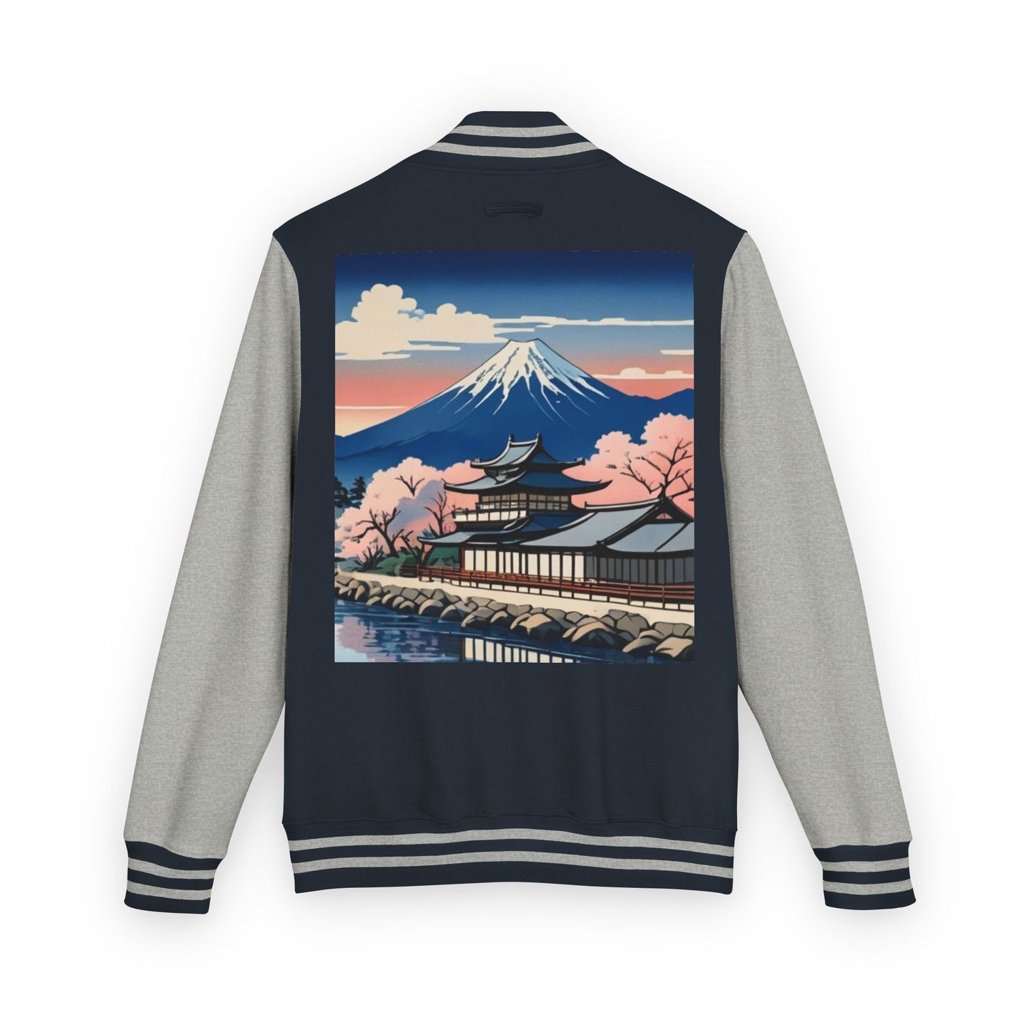 Ukiyo-e Letterman Jacket