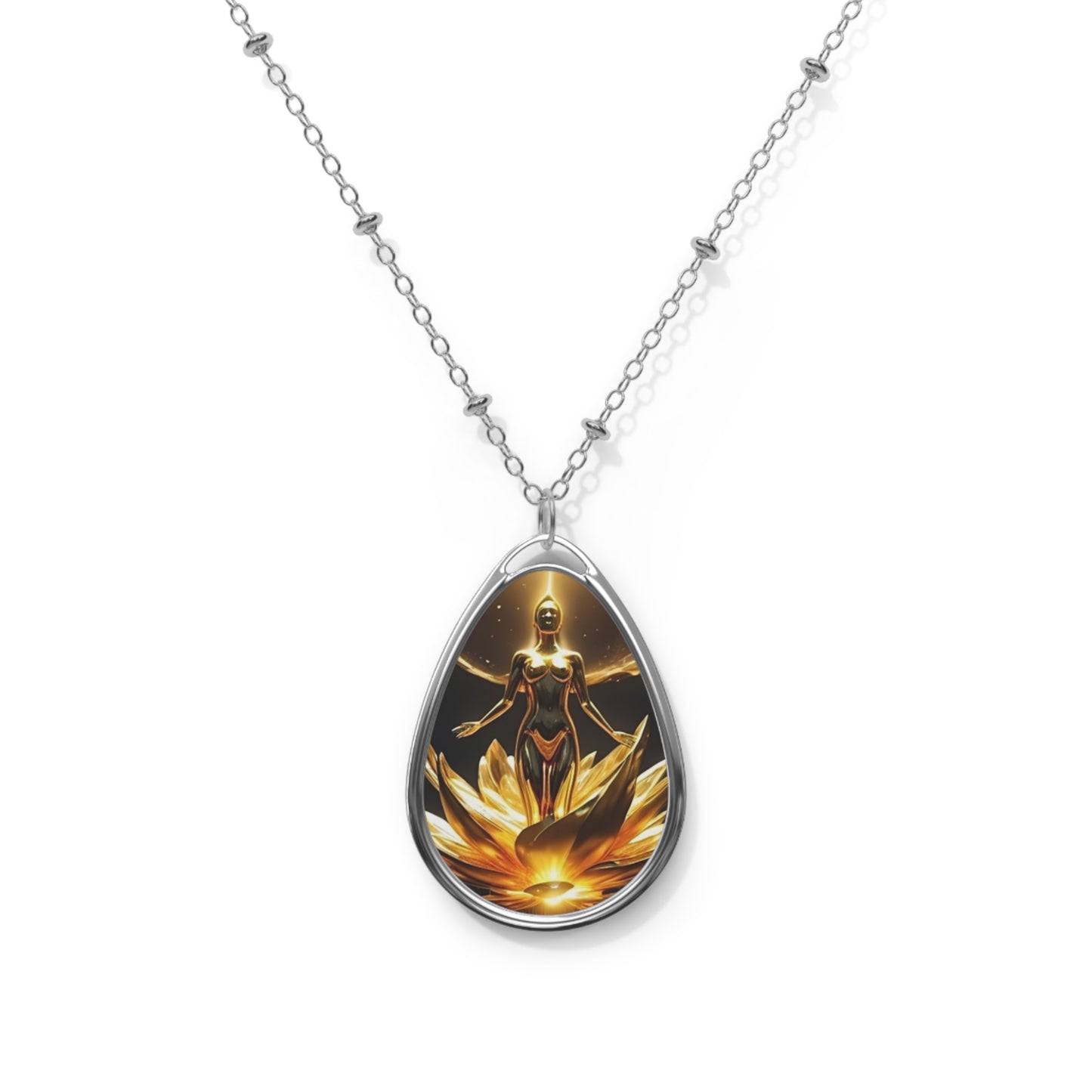 LakaPines Oval Necklace