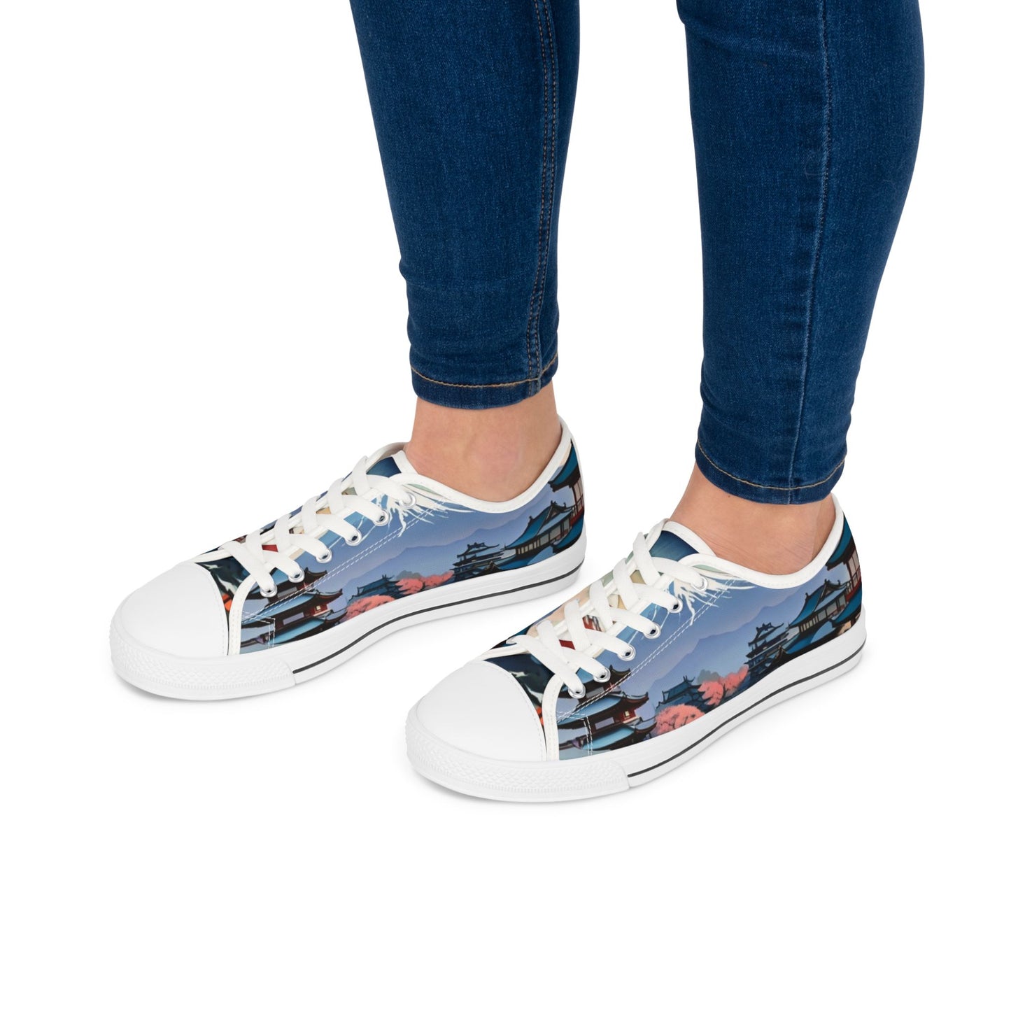 Ukiyo-e Women's Low Top Sneakers
