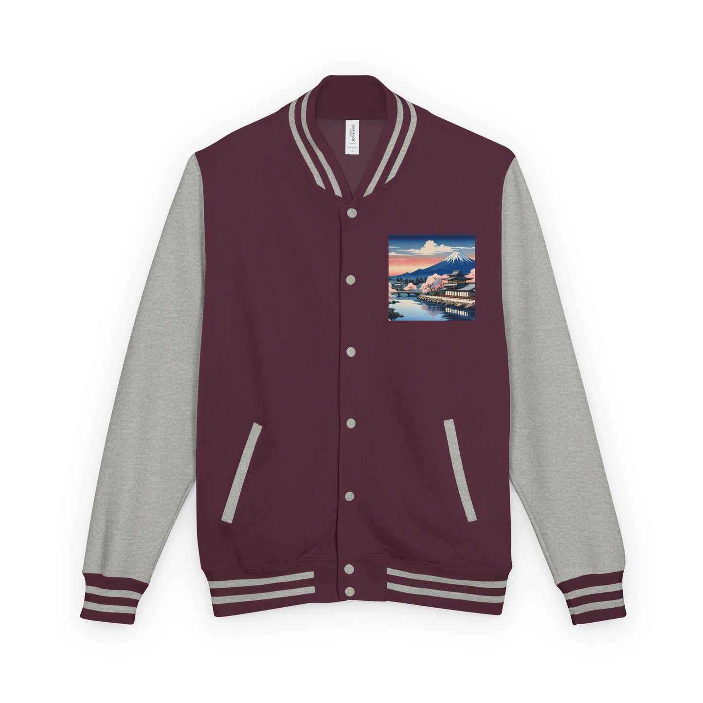 Ukiyo-e Letterman Jacket