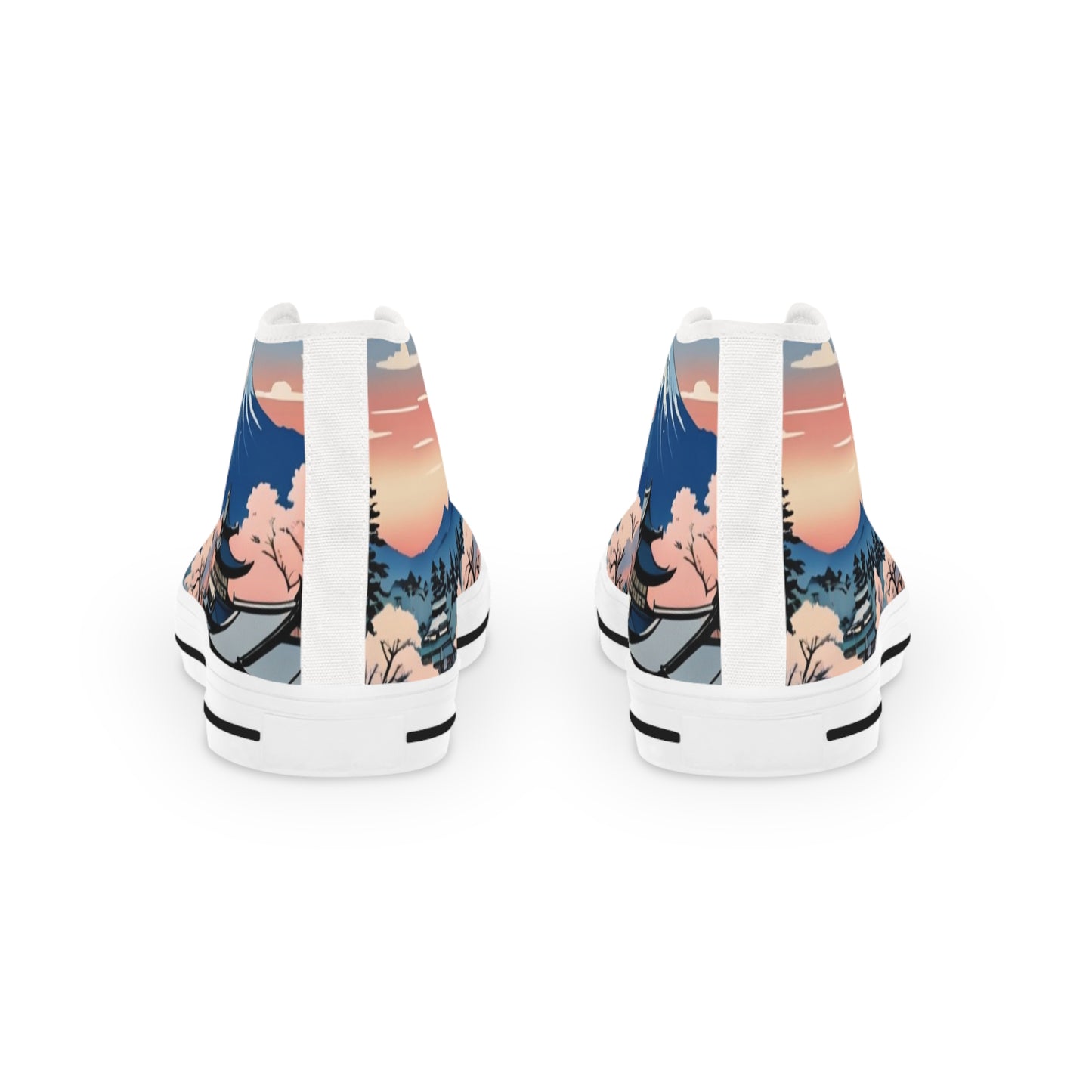 Ukiyo-e Men's High Top Sneakers