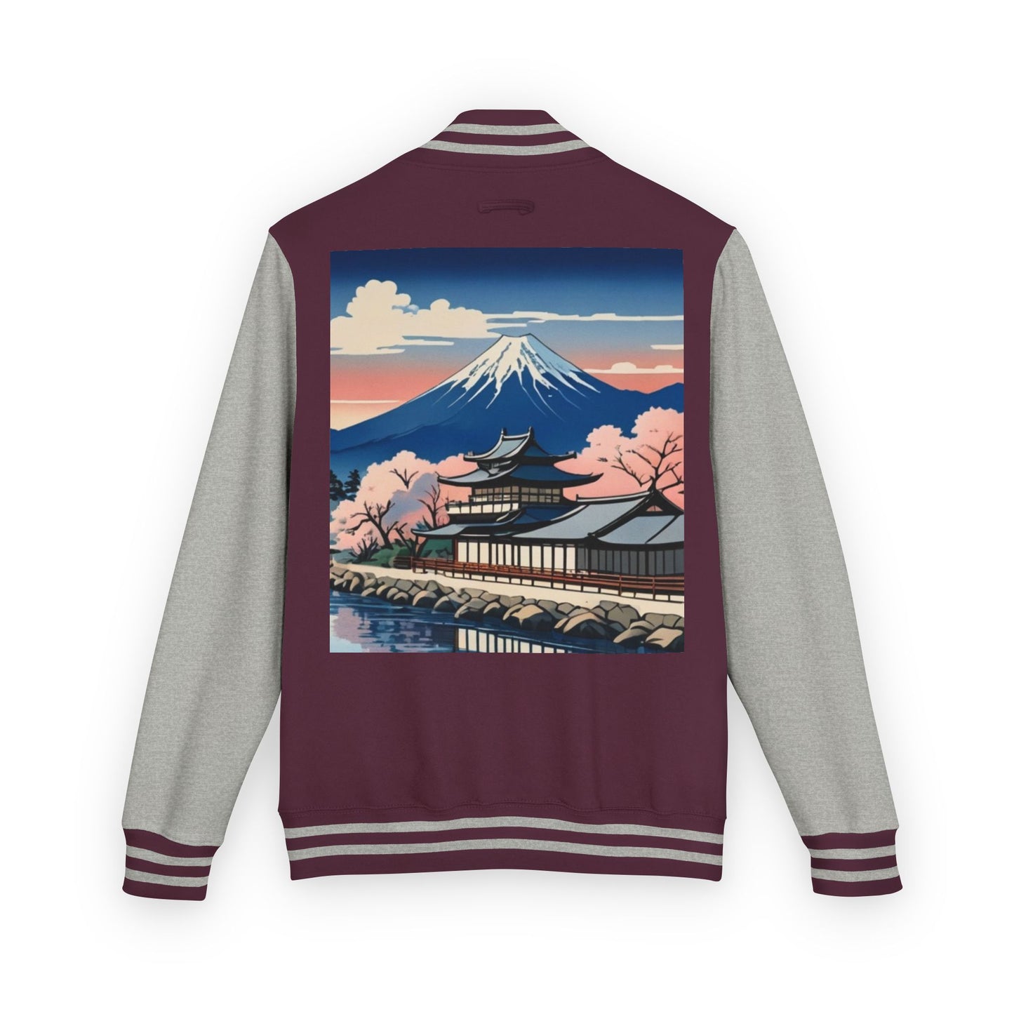 Ukiyo-e Letterman Jacket