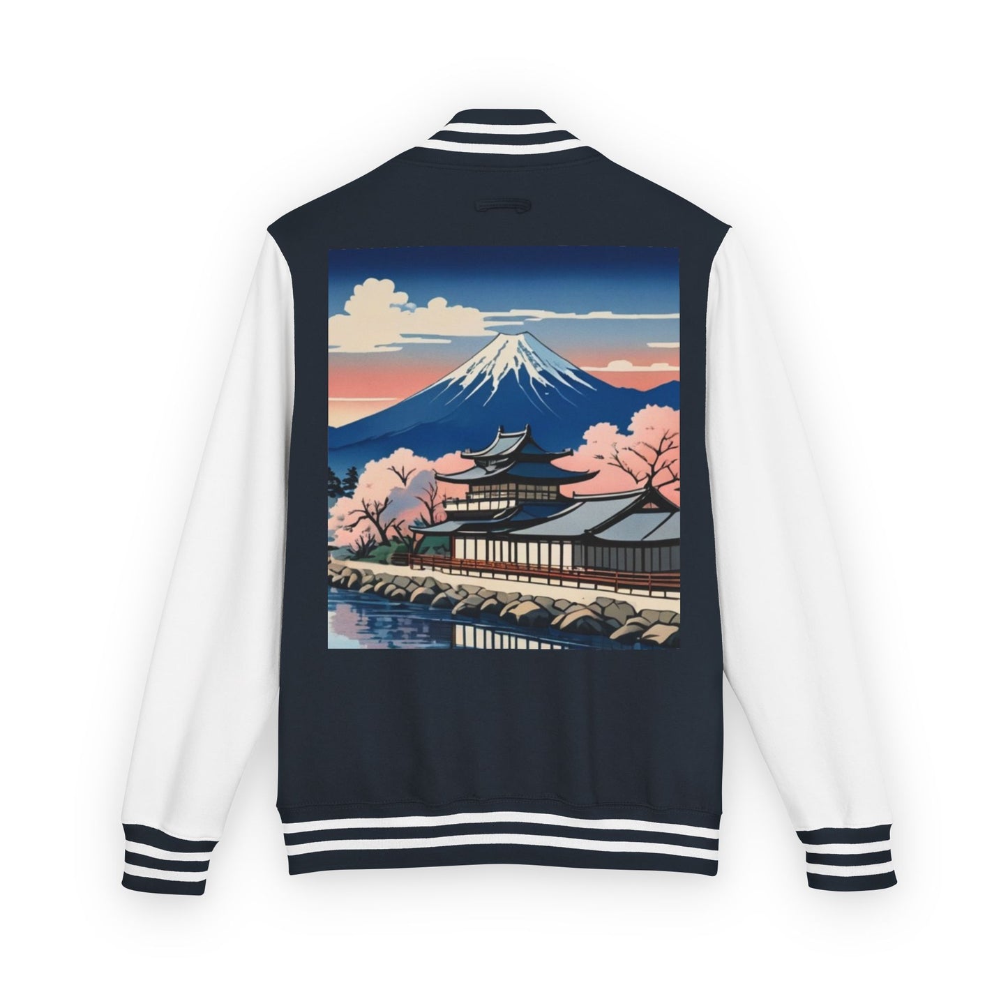 Ukiyo-e Letterman Jacket