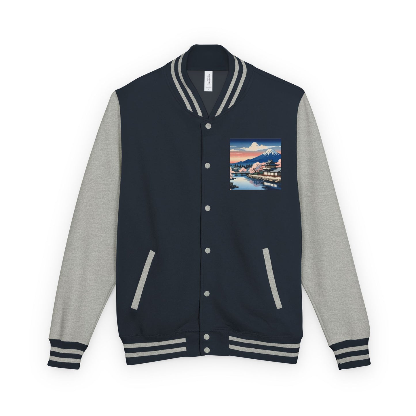 Ukiyo-e Letterman Jacket