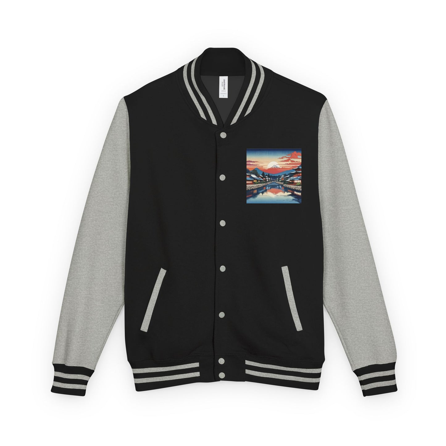 Ukiyo-e Letterman Jacket