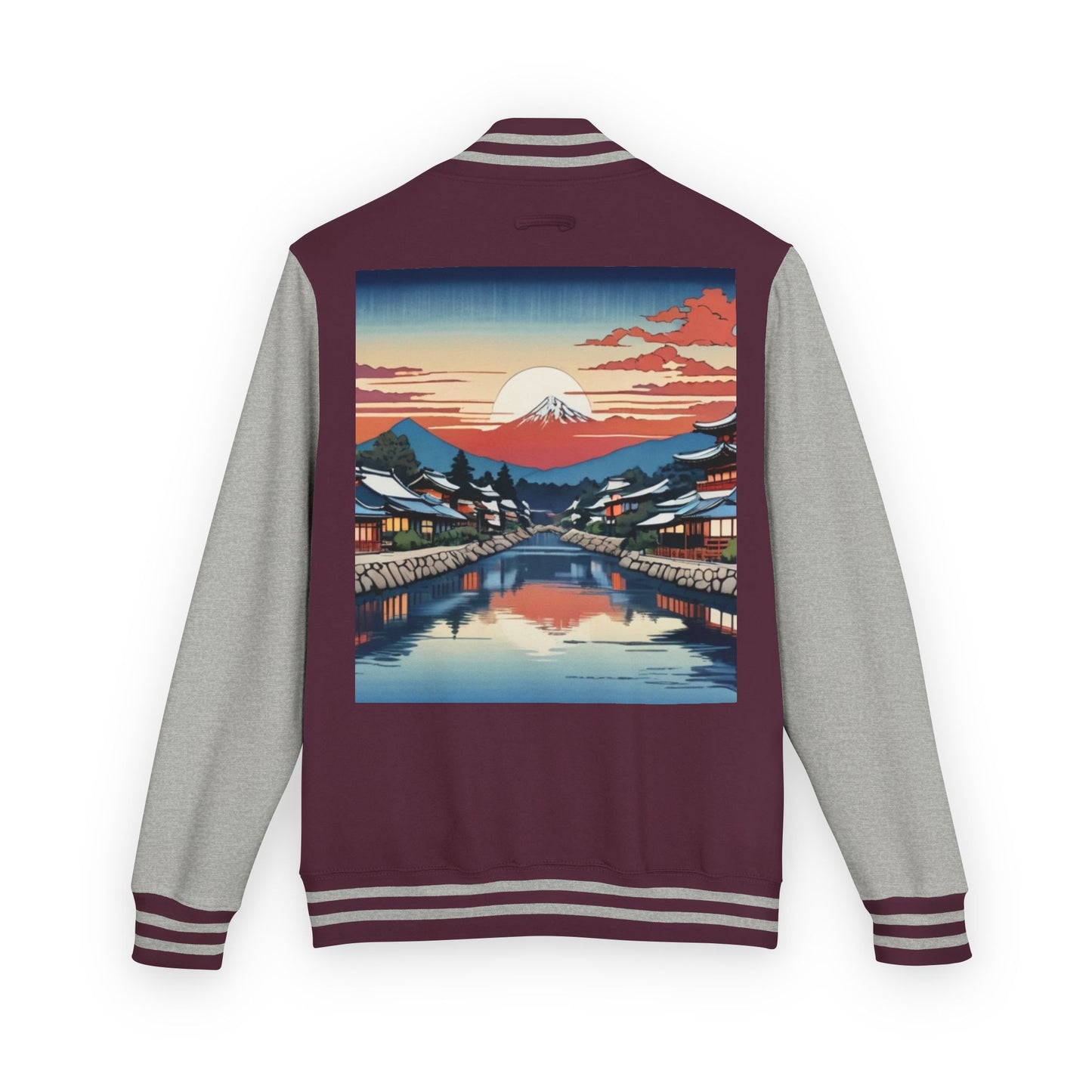 Ukiyo-e Letterman Jacket
