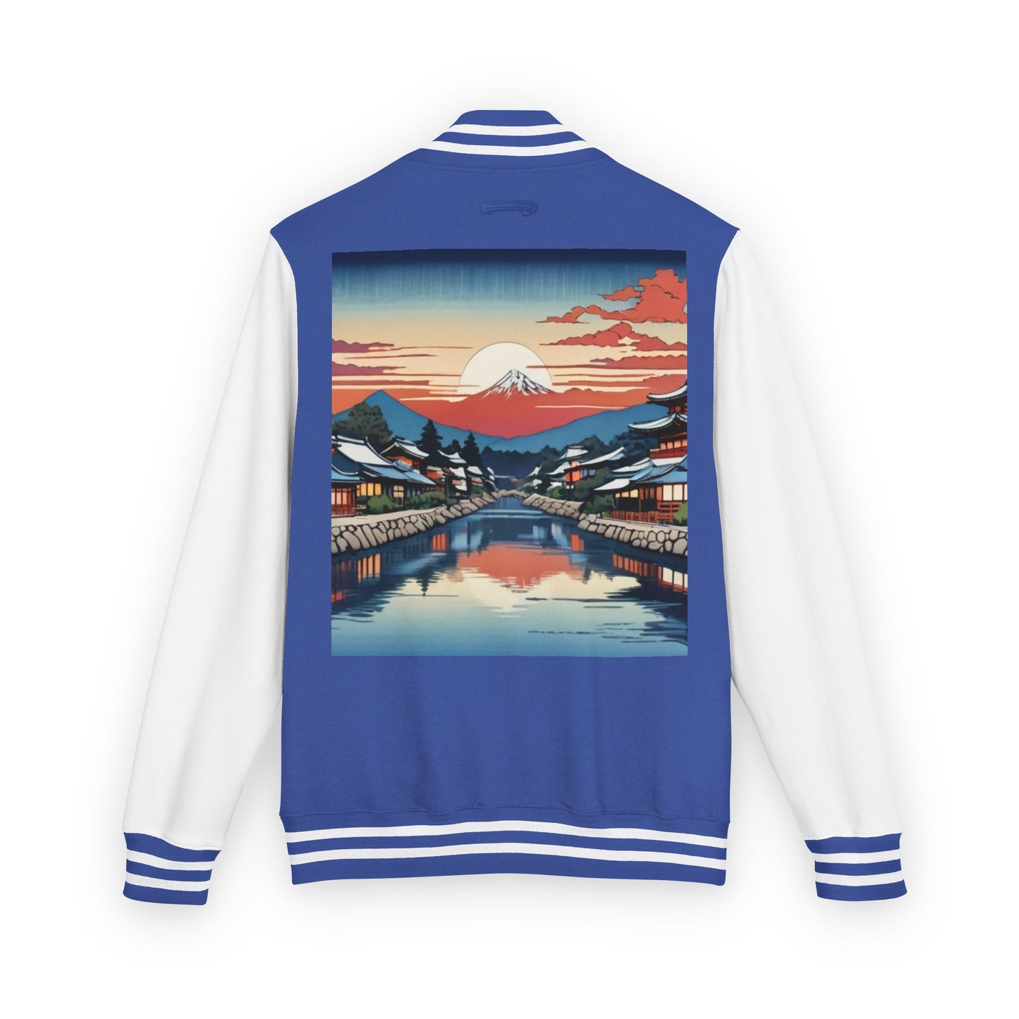 Ukiyo-e Letterman Jacket