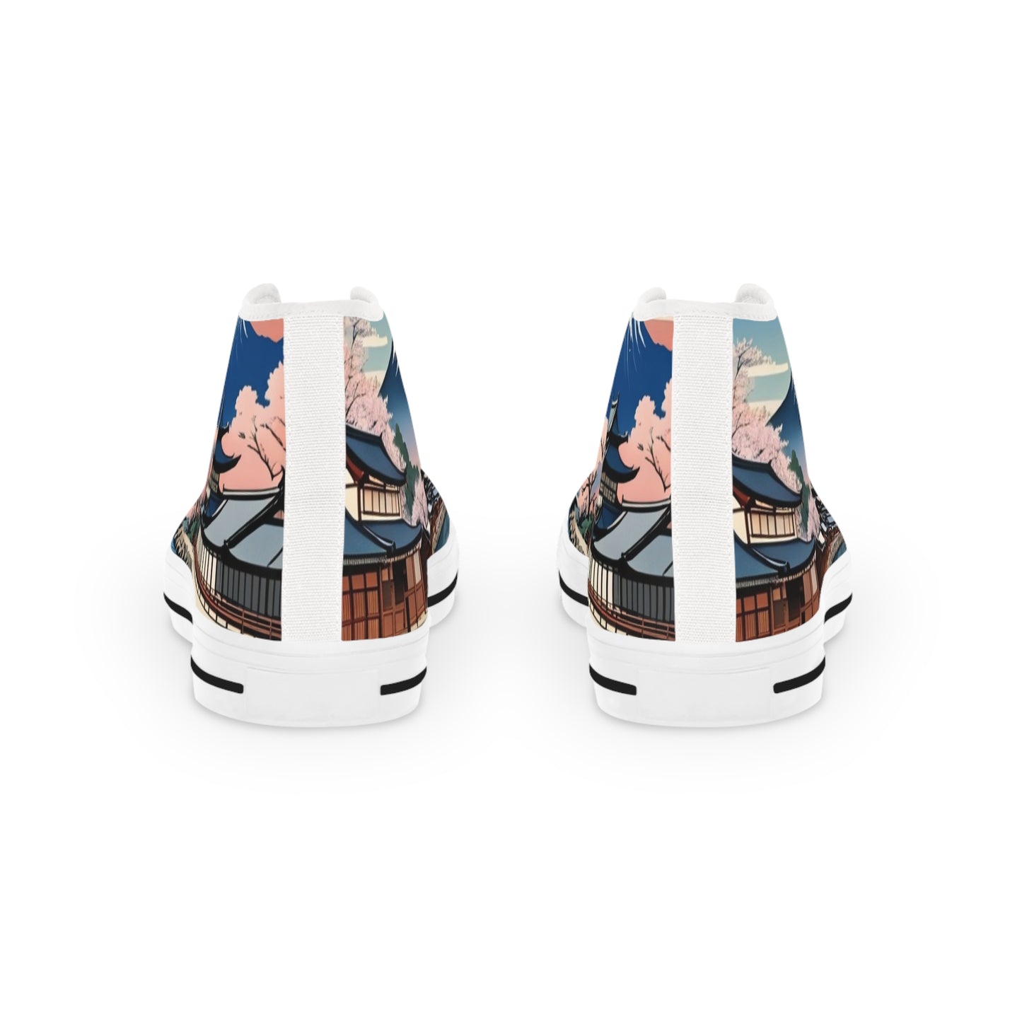 Ukiyo-e Men's High Top Sneakers