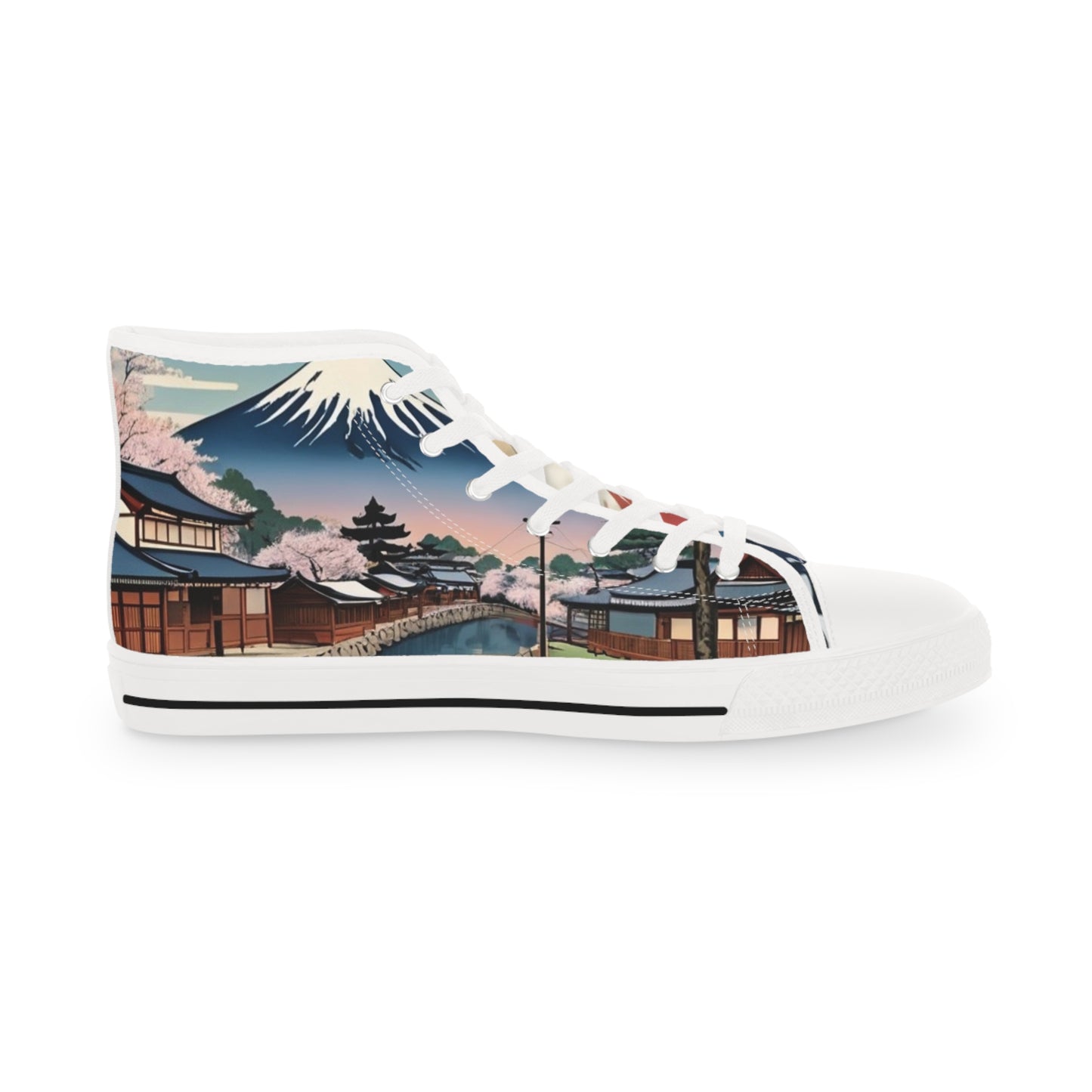 Ukiyo-e Men's High Top Sneakers