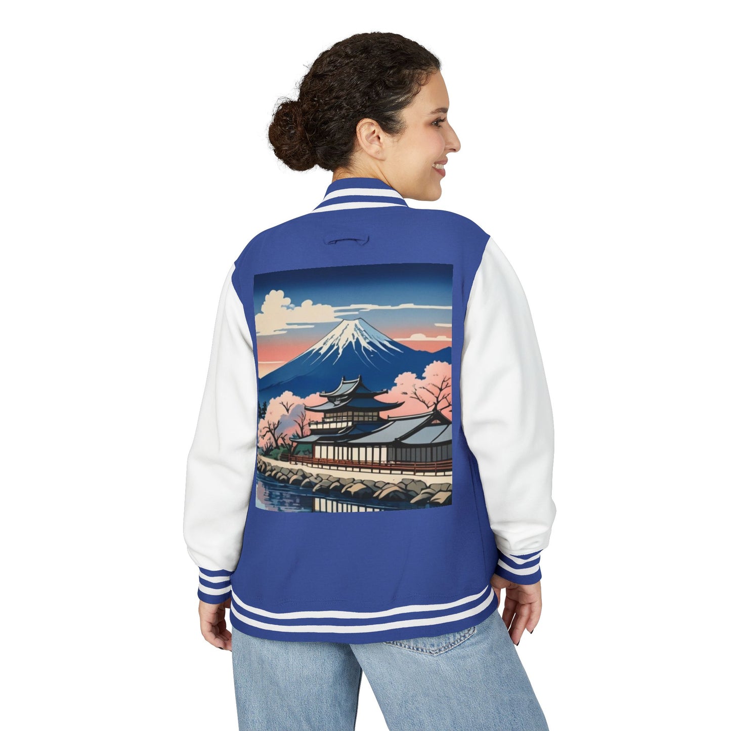 Ukiyo-e Letterman Jacket