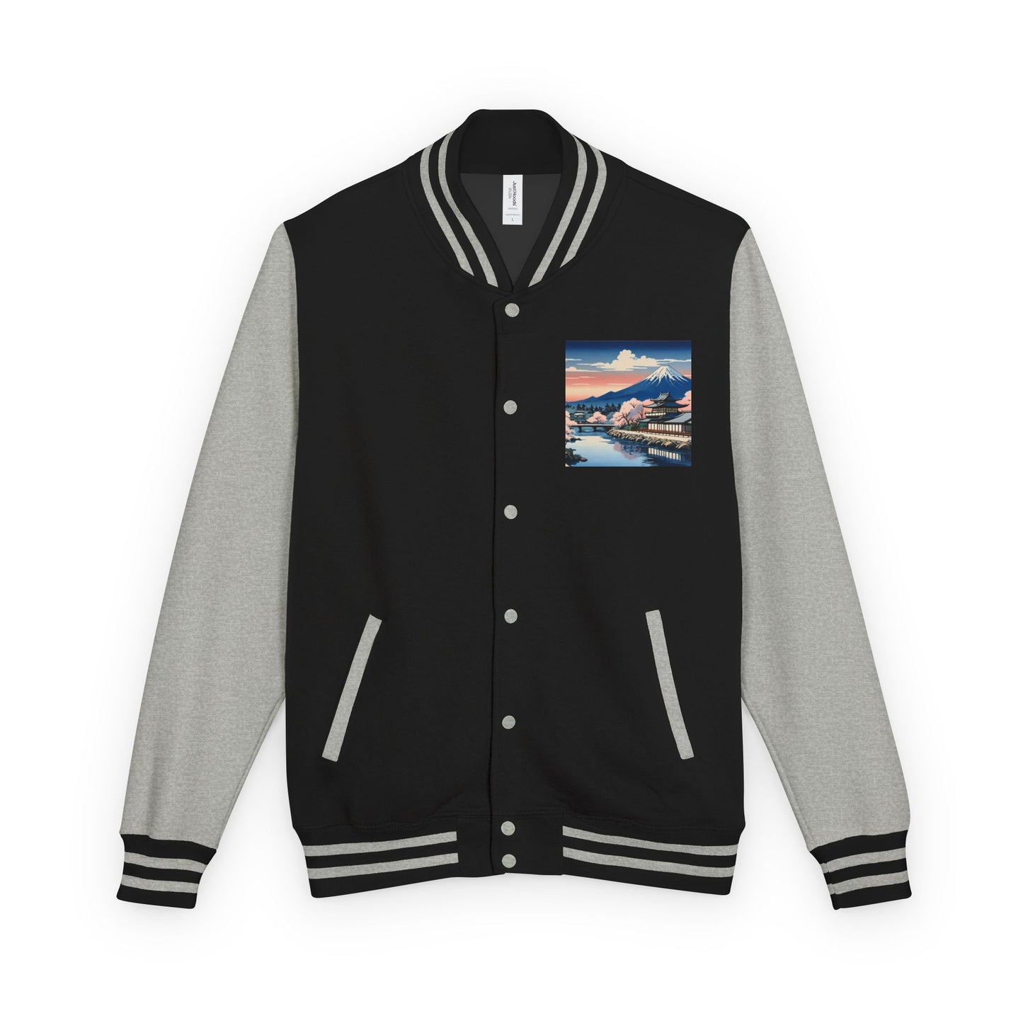 Ukiyo-e Letterman Jacket