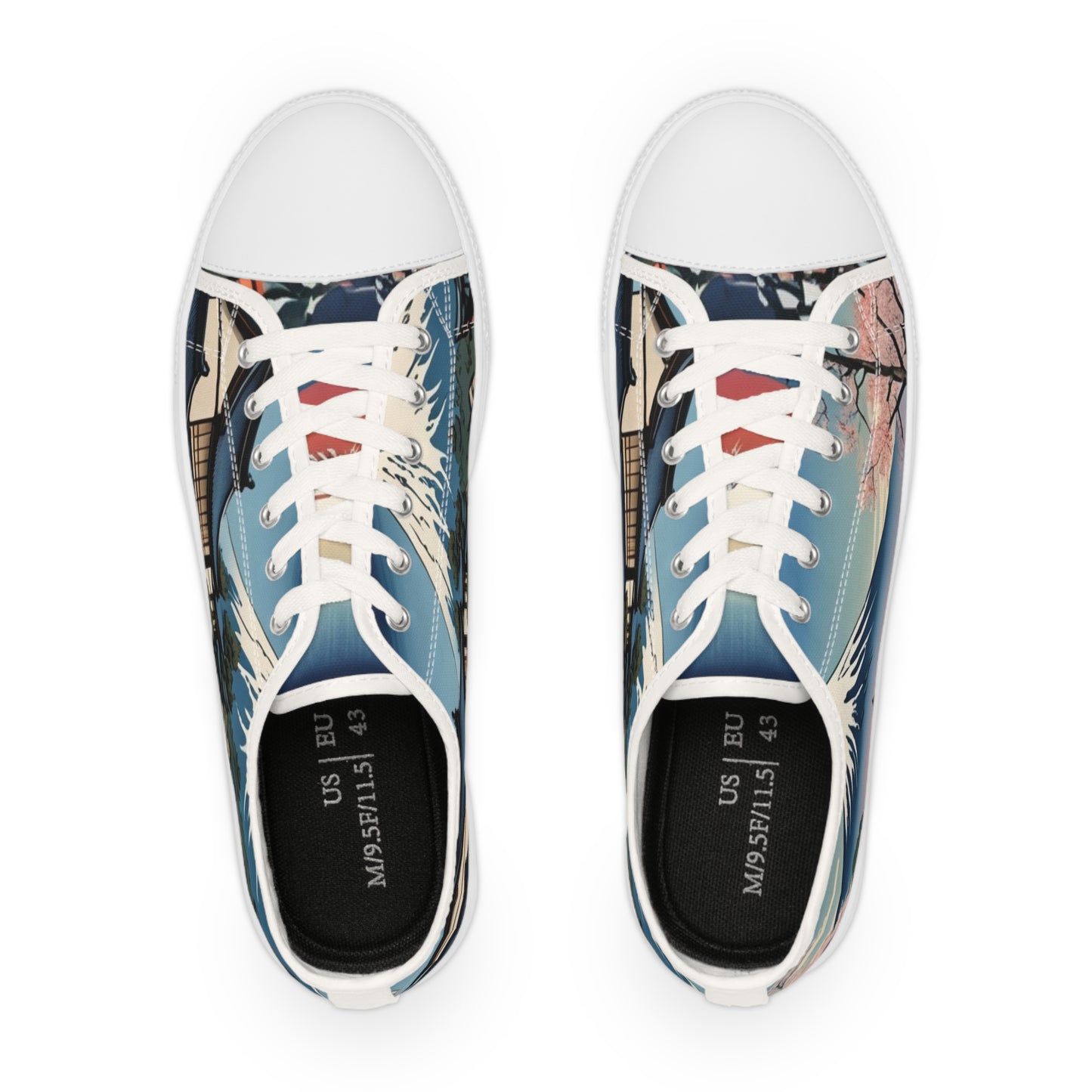 Ukiyo-e Men's Low Top Sneakers